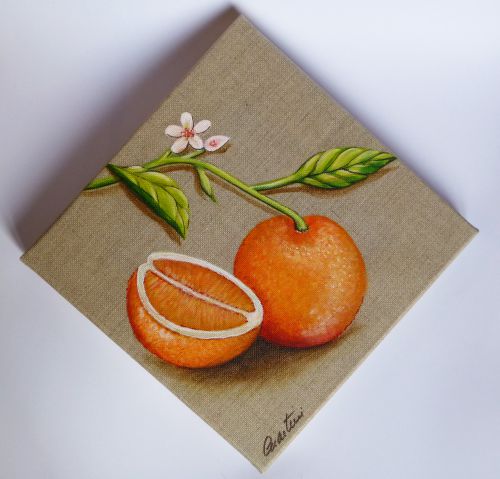 Tableau fruit, tableau orange