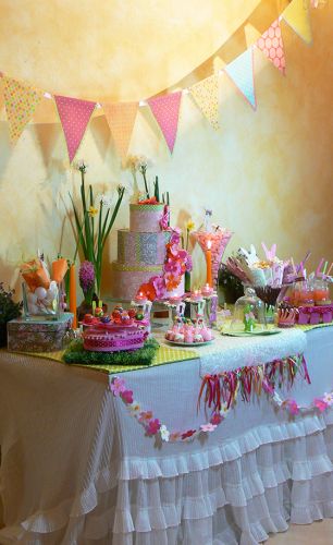 sweet table, table de paques tuto décoration de paques