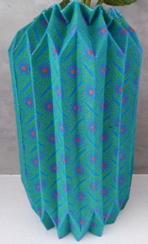 origami textile, origami avec tissu vase en tissu origami