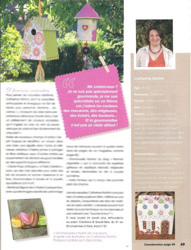 reportage catherine martini passion cartonnage et broderie