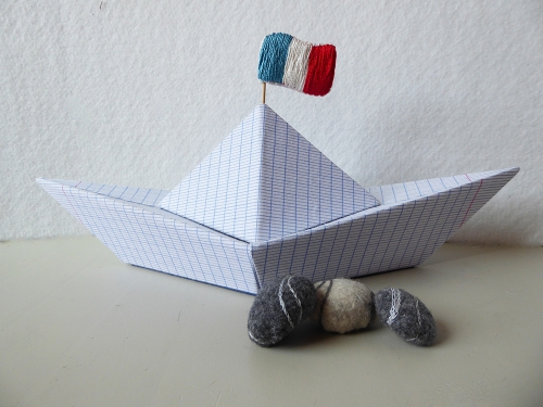 boite bateau origami