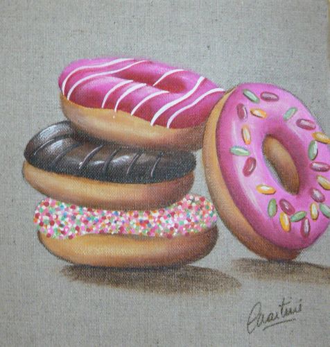 tableau donuts, donuts, tableau gateau, tableau macaron